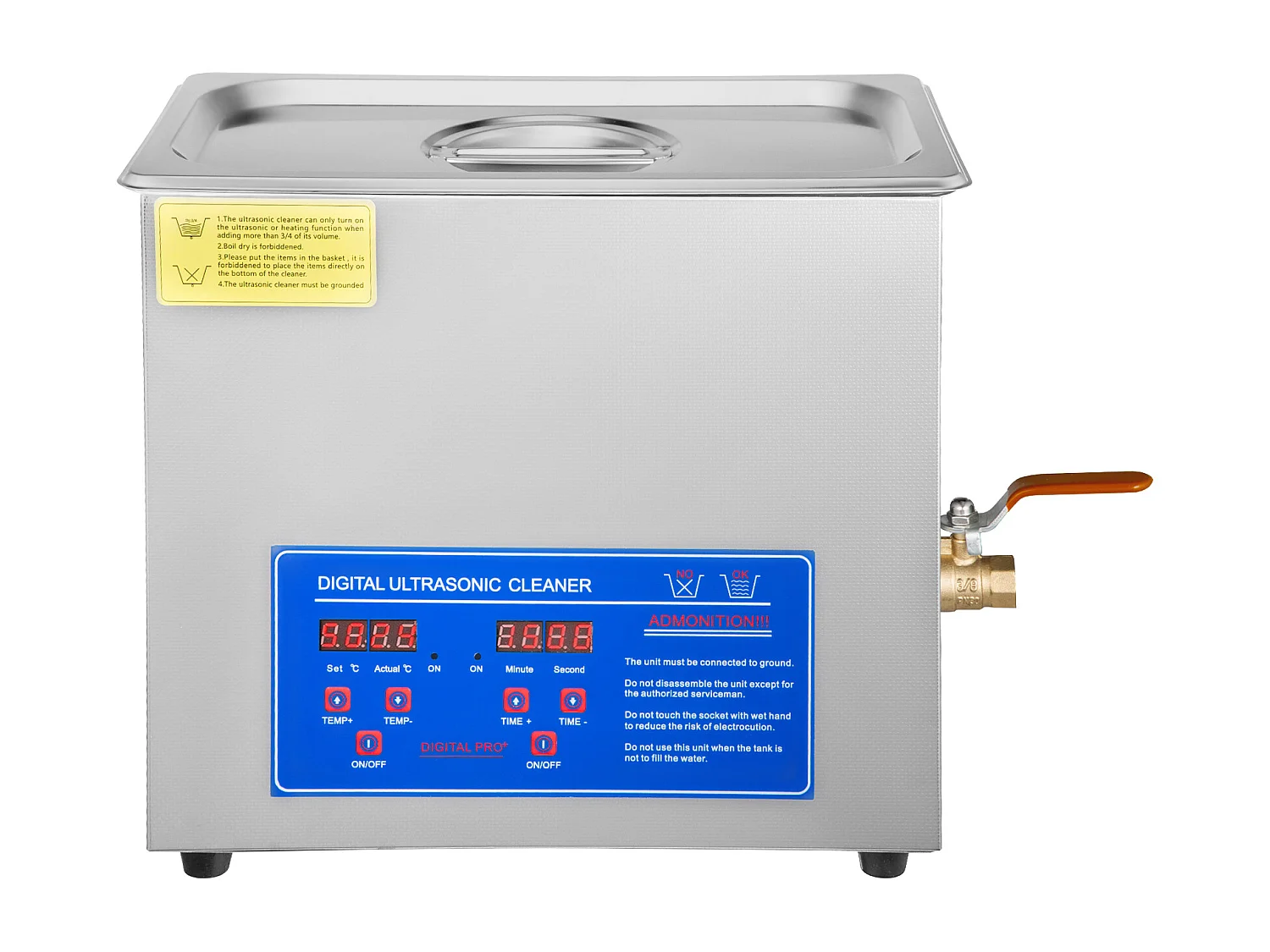 Ultrasoon Reiniger, SucceBuy 6L Ultrasoon Schijfreiniger met Droogrek Complete Set