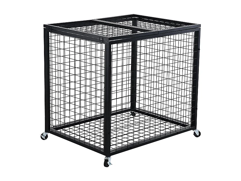 Carrito SucceBuy Carrito de Almacenamiento con Ruedas de Acero para Pelotas de Deporte para Garajes, Escuelas