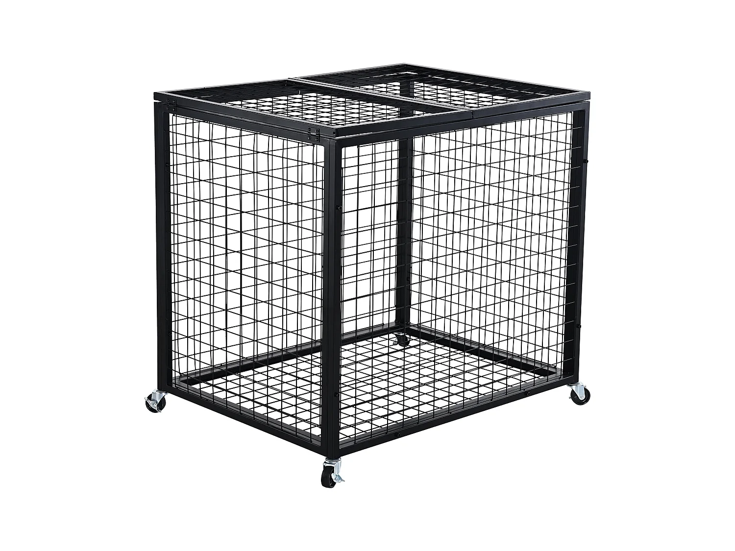 Carrito SucceBuy Carrito de Almacenamiento con Ruedas de Acero para Pelotas de Deporte para Garajes, Escuelas