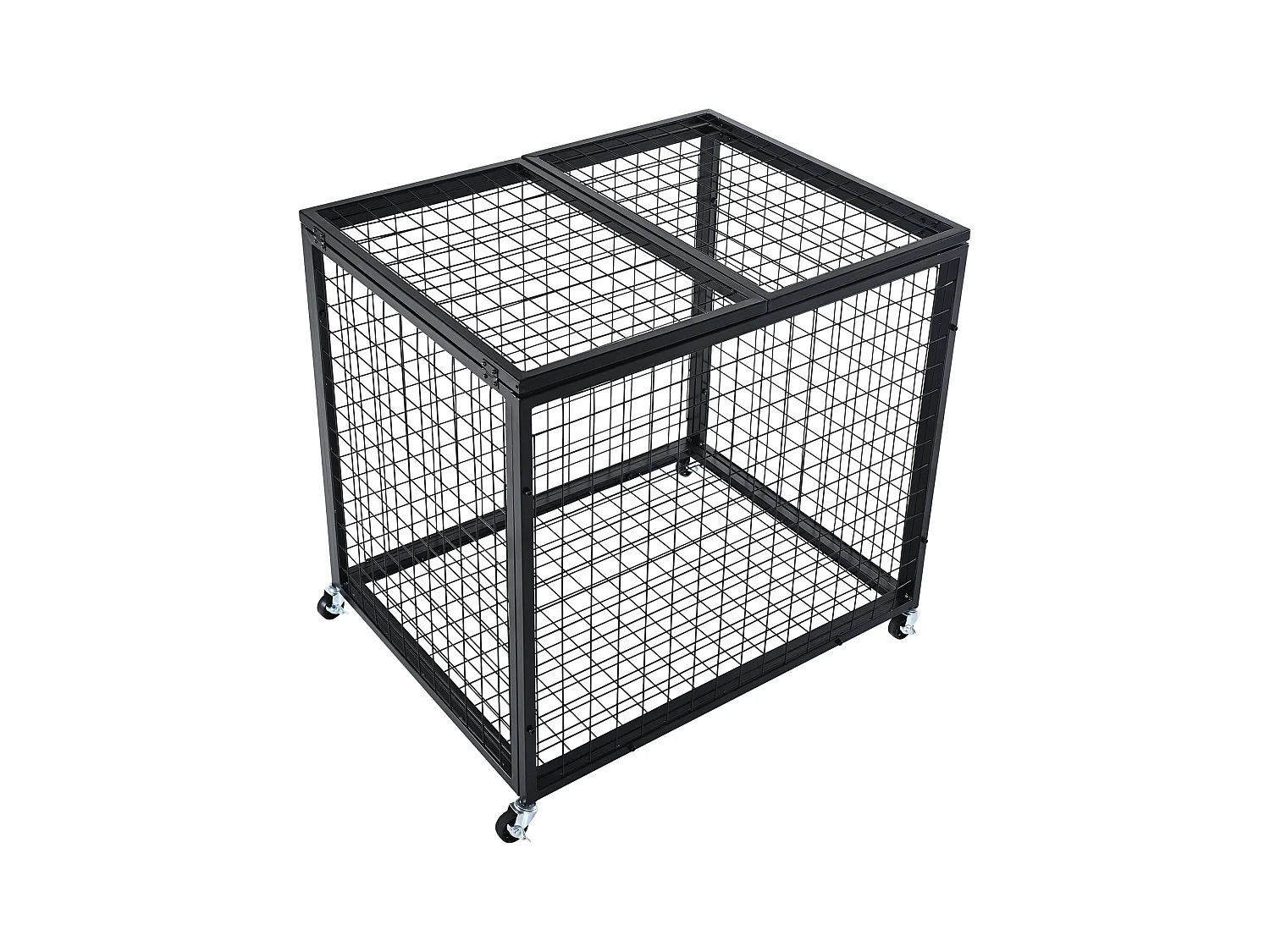 Carrito SucceBuy Carrito de Almacenamiento con Ruedas de Acero para Pelotas de Deporte para Garajes, Escuelas