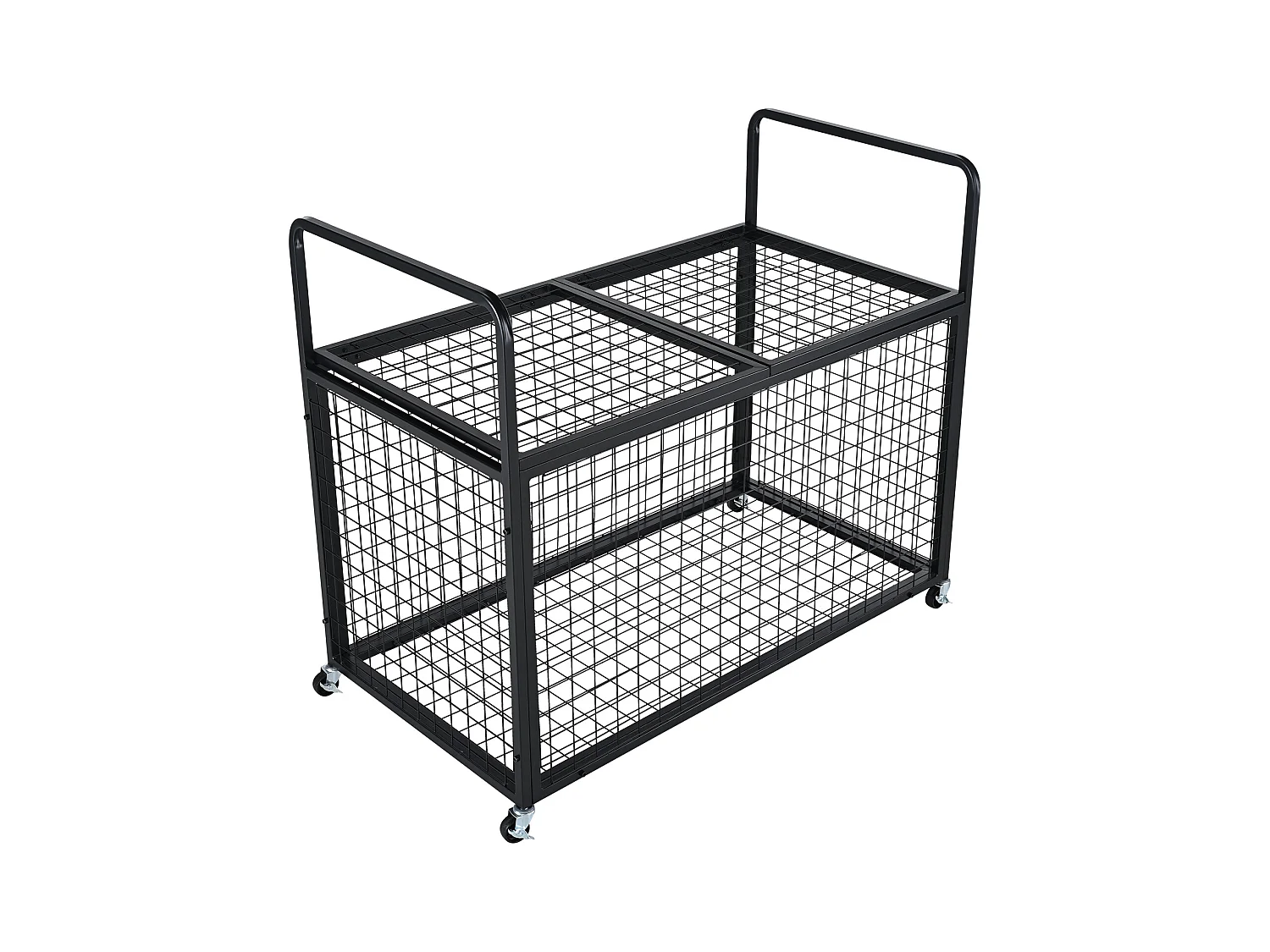 Chariot SucceBuy Chariot de Rangement à Roulettes en Acier pour Garages, Écoles, Gymnases Verrouillable