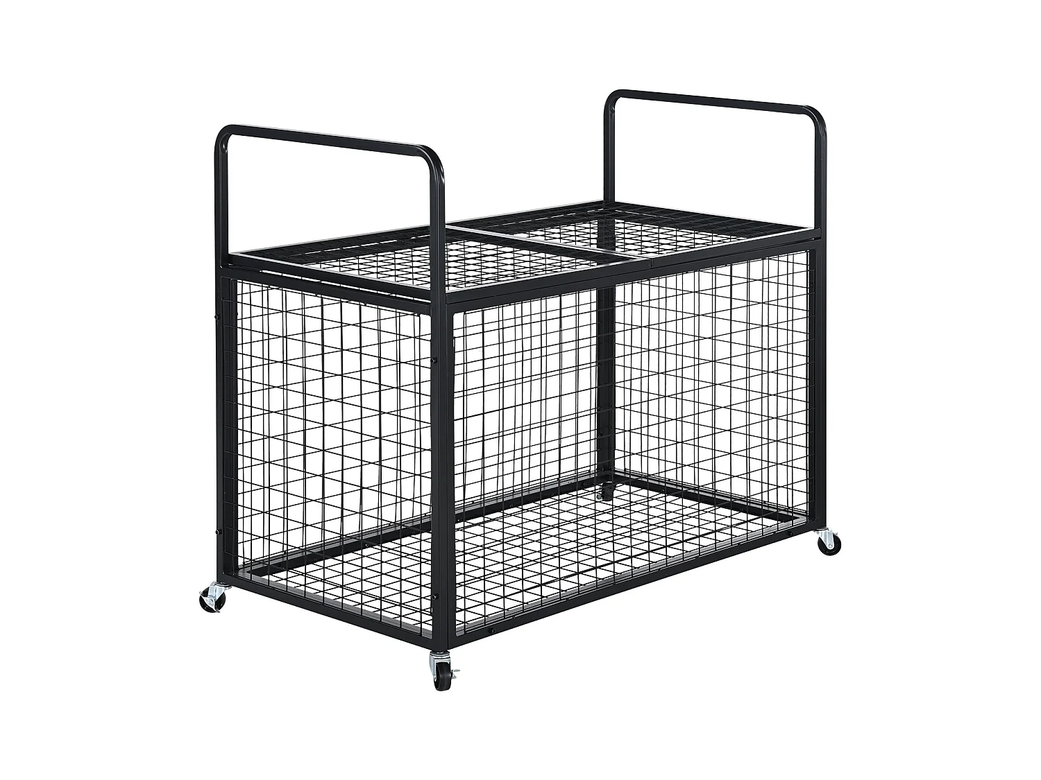 Chariot SucceBuy Chariot de Rangement à Roulettes en Acier pour Garages, Écoles, Gymnases Verrouillable