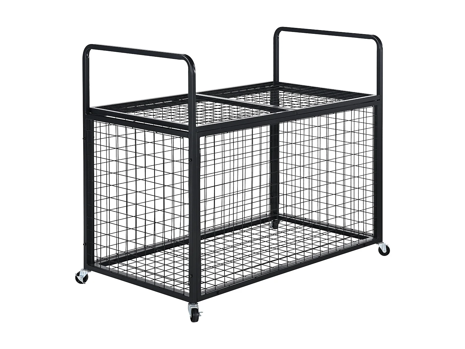 Carrello SucceBuy Carrello di Archiviazione con Ruote in Acciaio per Garaggi, Scuole, Gimnasji Bloccabile