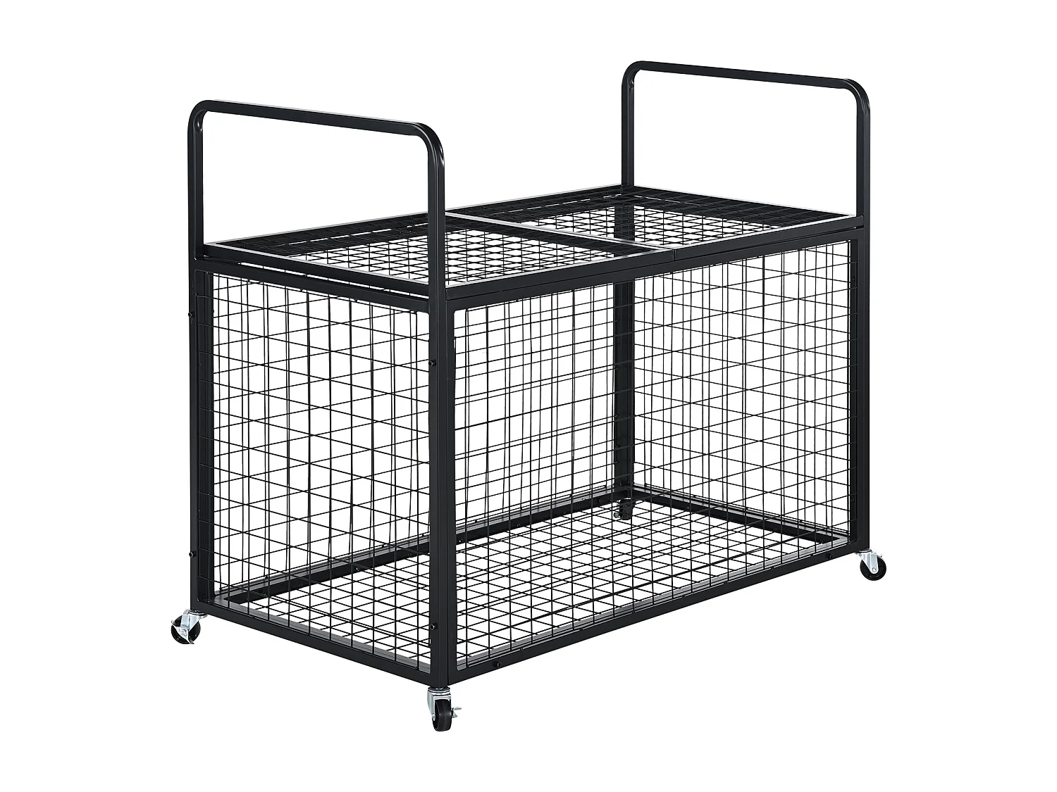 Carrello SucceBuy Carrello di Archiviazione con Ruote in Acciaio per Garaggi, Scuole, Gimnasji Bloccabile