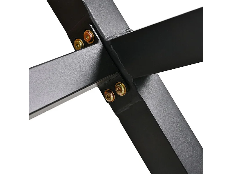 Eethoek in acaciahout: Tafel met 6 stoelen - verstelbare poten - afneembare hoesjes