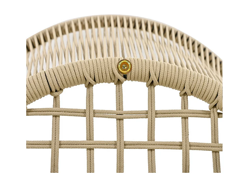 Eethoek in acaciahout: Tafel met 6 stoelen - verstelbare poten - afneembare hoesjes