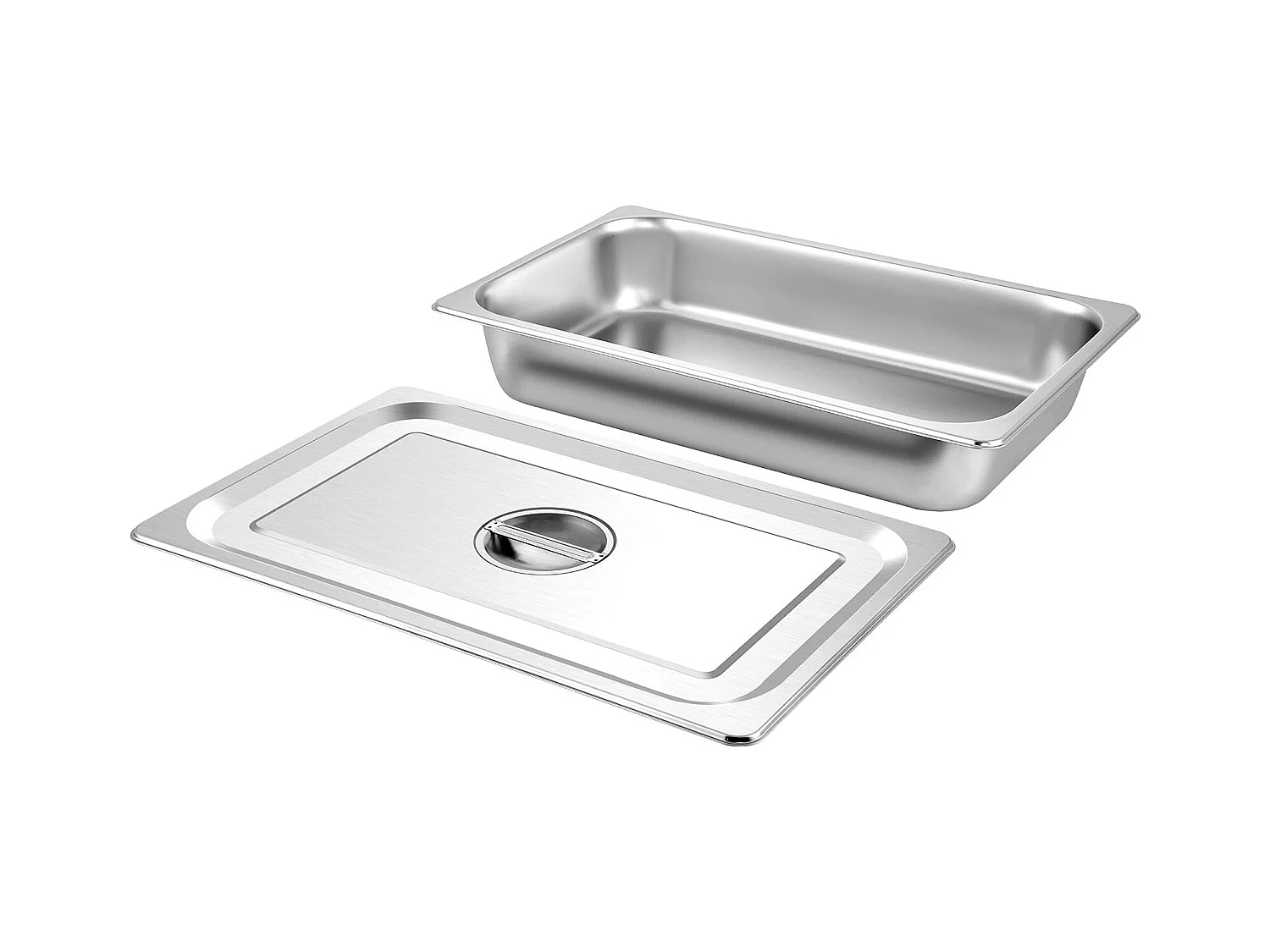 Assiette, SucceBuy Poêle à Vapeur en Acier Inoxydable de 10.1 CM de Profondeur avec Couvercle, 13 L, Anti-bourrage, Paquet de 4