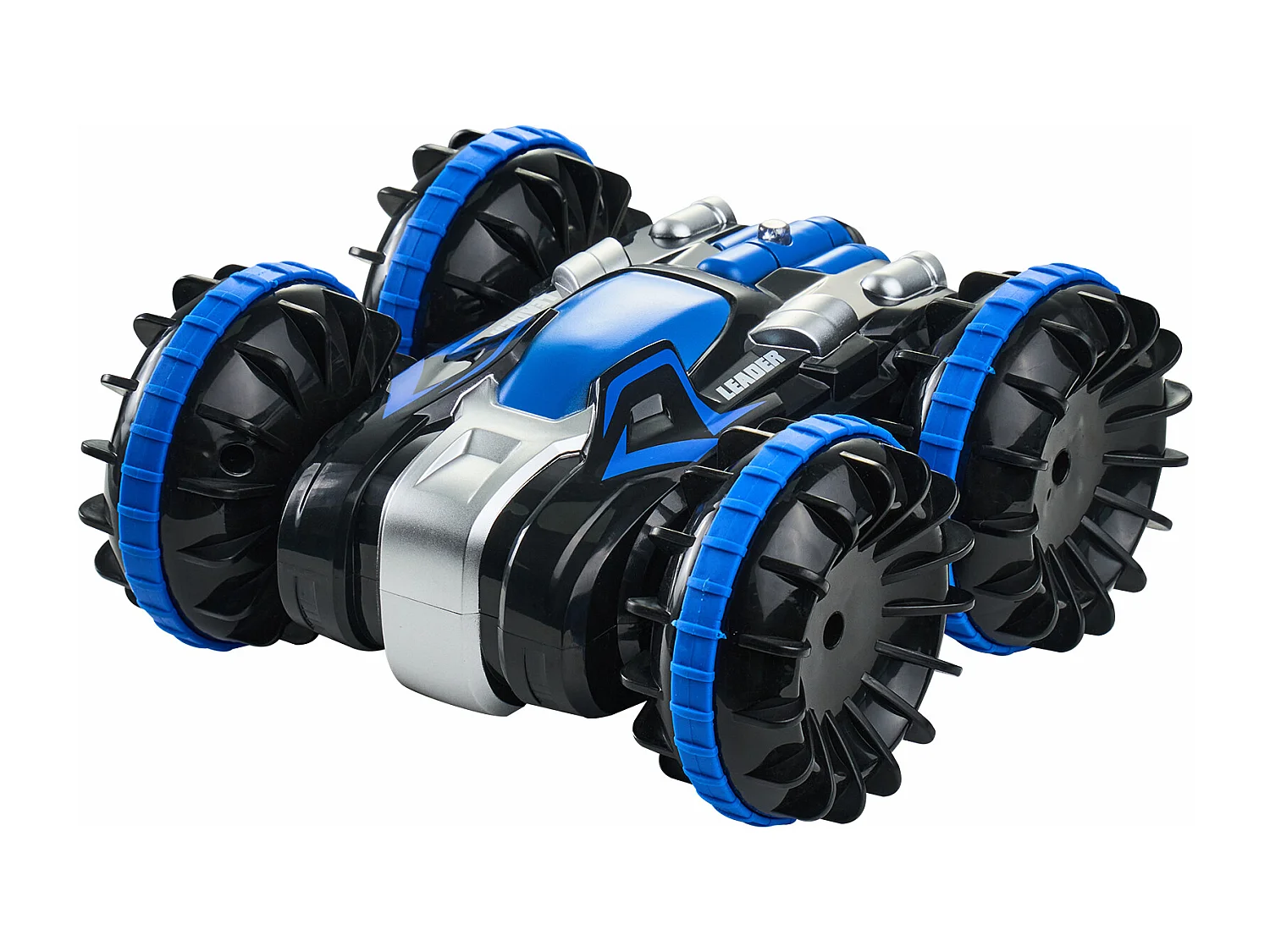 Bateau Télécommandé SucceBuy Amphibie 2,4 GHz 4 Roues Motrices pour Enfants et Adultes Bleu