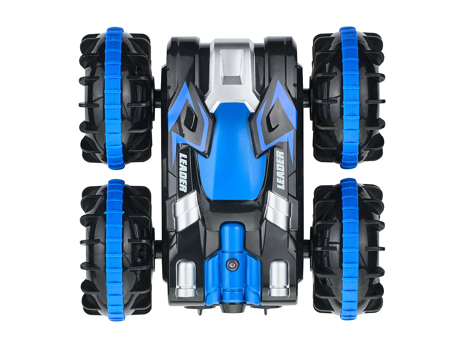 Bateau Télécommandé SucceBuy Amphibie 2,4 GHz 4 Roues Motrices pour Enfants et Adultes Bleu