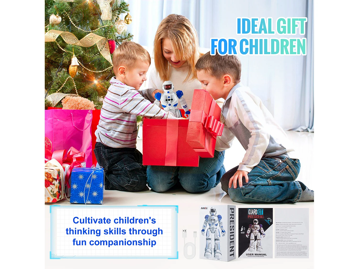 Spielzeug SucceBuy Spielzeug Roboter RC für Kinder Programmierbar Gestische Ferngesteuerung