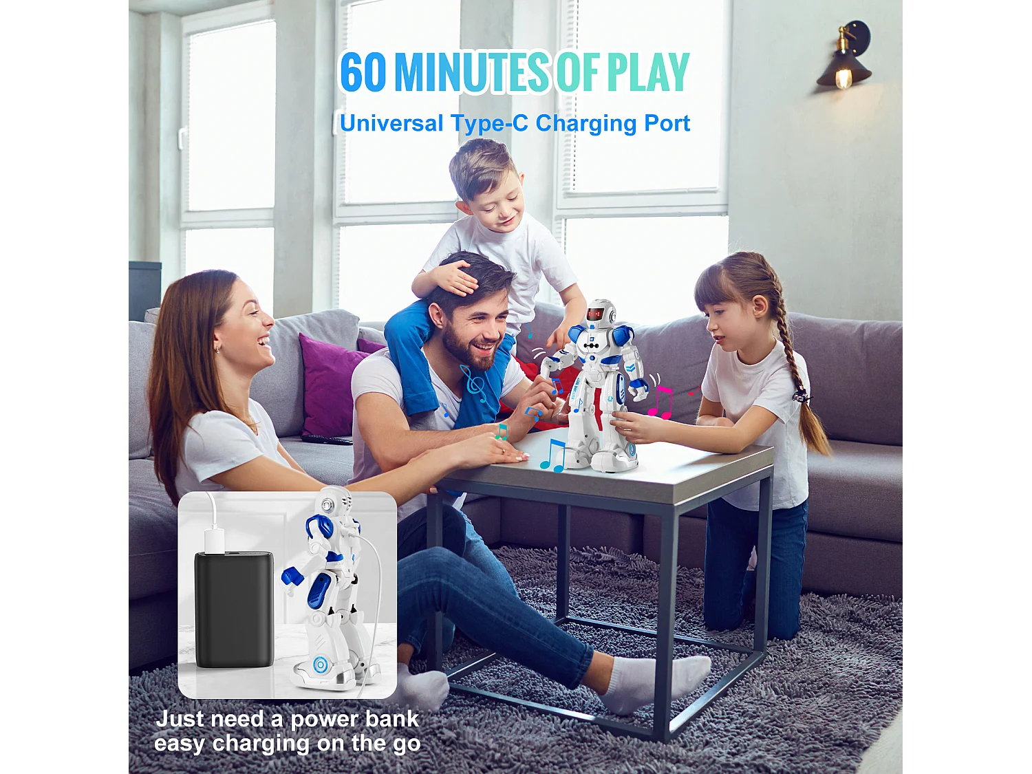 Spielzeug SucceBuy Spielzeug Roboter RC für Kinder Programmierbar Gestische Ferngesteuerung