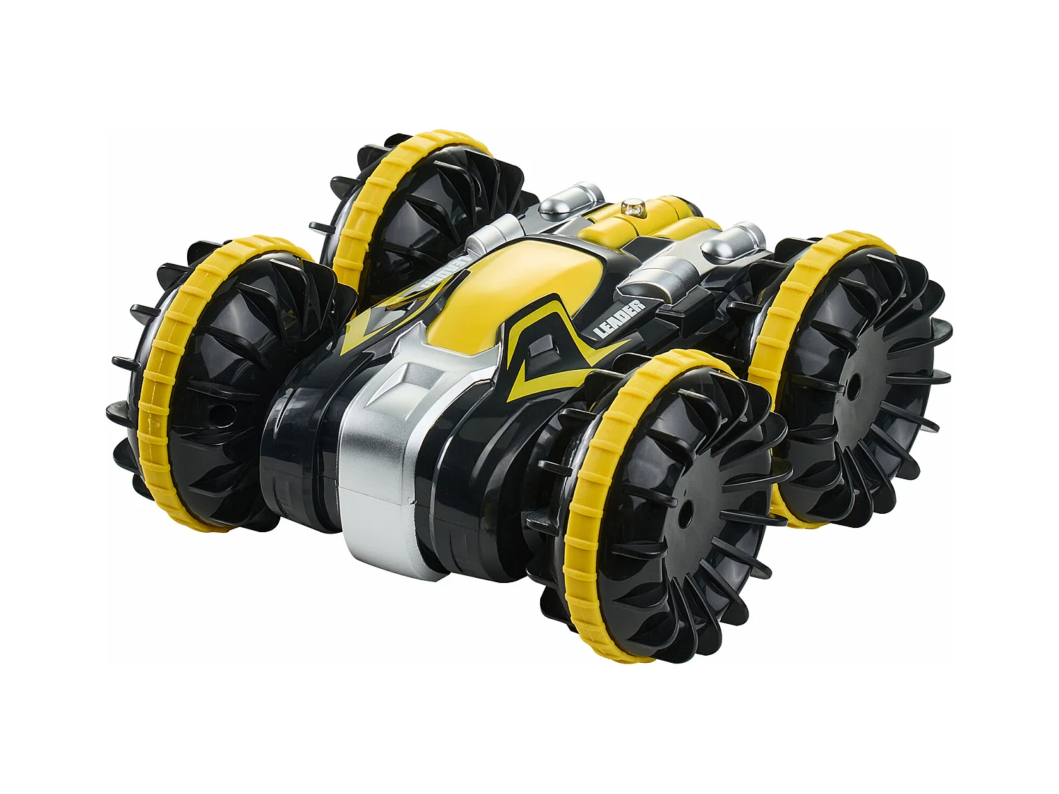 Amphibisches SucceBuy Fernsteuerboot 2,4 GHz 4 Antriebsräder für Kinder und Erwachsene Gelb