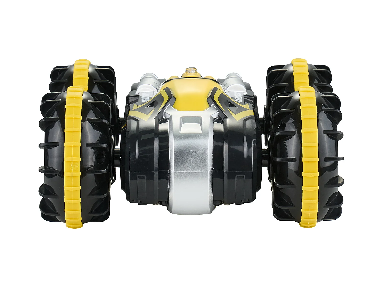 Amphibisches SucceBuy Fernsteuerboot 2,4 GHz 4 Antriebsräder für Kinder und Erwachsene Gelb