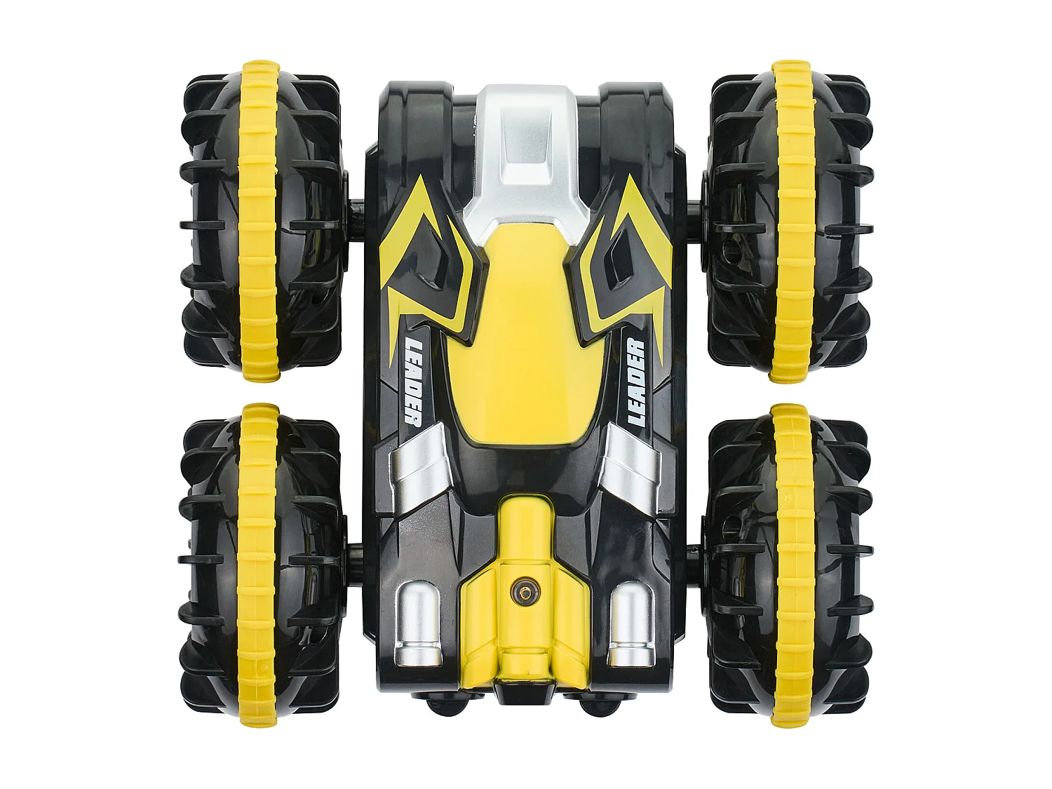 Amphibisches SucceBuy Fernsteuerboot 2,4 GHz 4 Antriebsräder für Kinder und Erwachsene Gelb