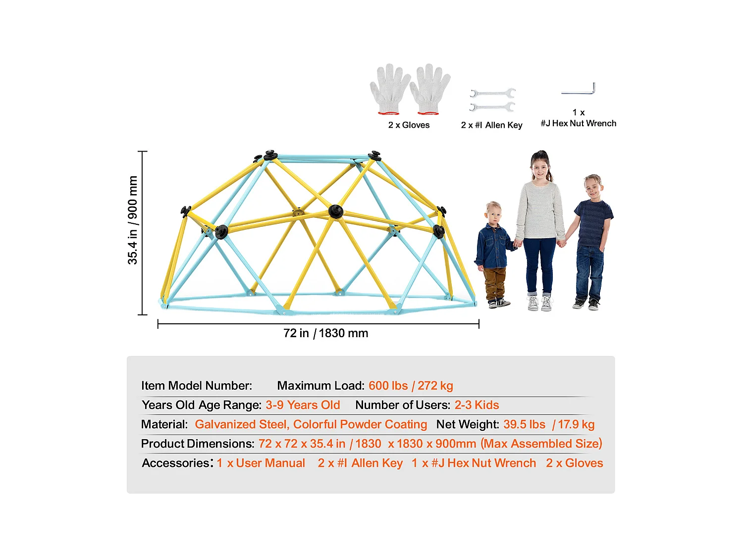 Jaskrawianie SucceBuy Kup do Jaskrawiania wysokości 1.8 M, Kup Geometryczny, Pokój Zabaw dla Dzieci w Wieku 3–9 Lat