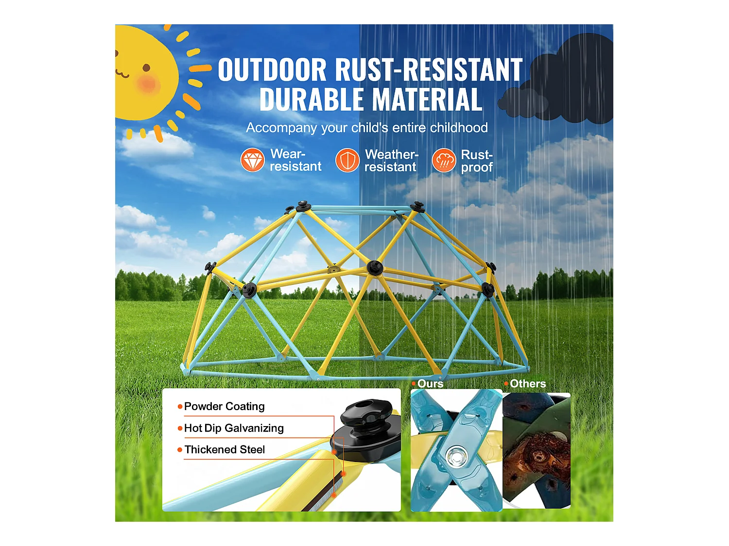 Jaskrawianie SucceBuy Kup do Jaskrawiania wysokości 1.8 M, Kup Geometryczny, Pokój Zabaw dla Dzieci w Wieku 3–9 Lat