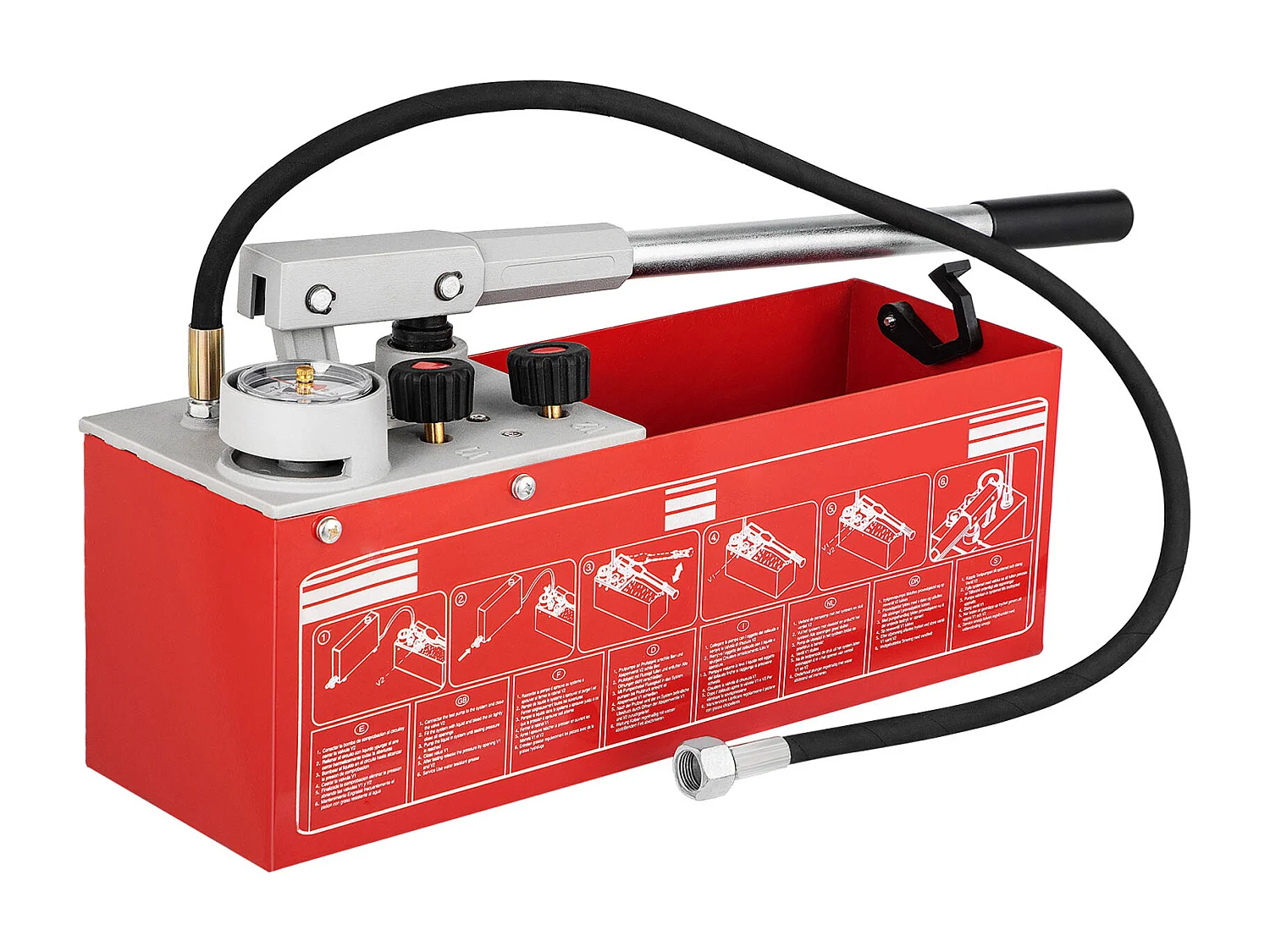 Pompe d'Essai de Pression Hydrostatique SucceBuy 60 Bars/860 psi, Réservoir de 3,2 Gallons