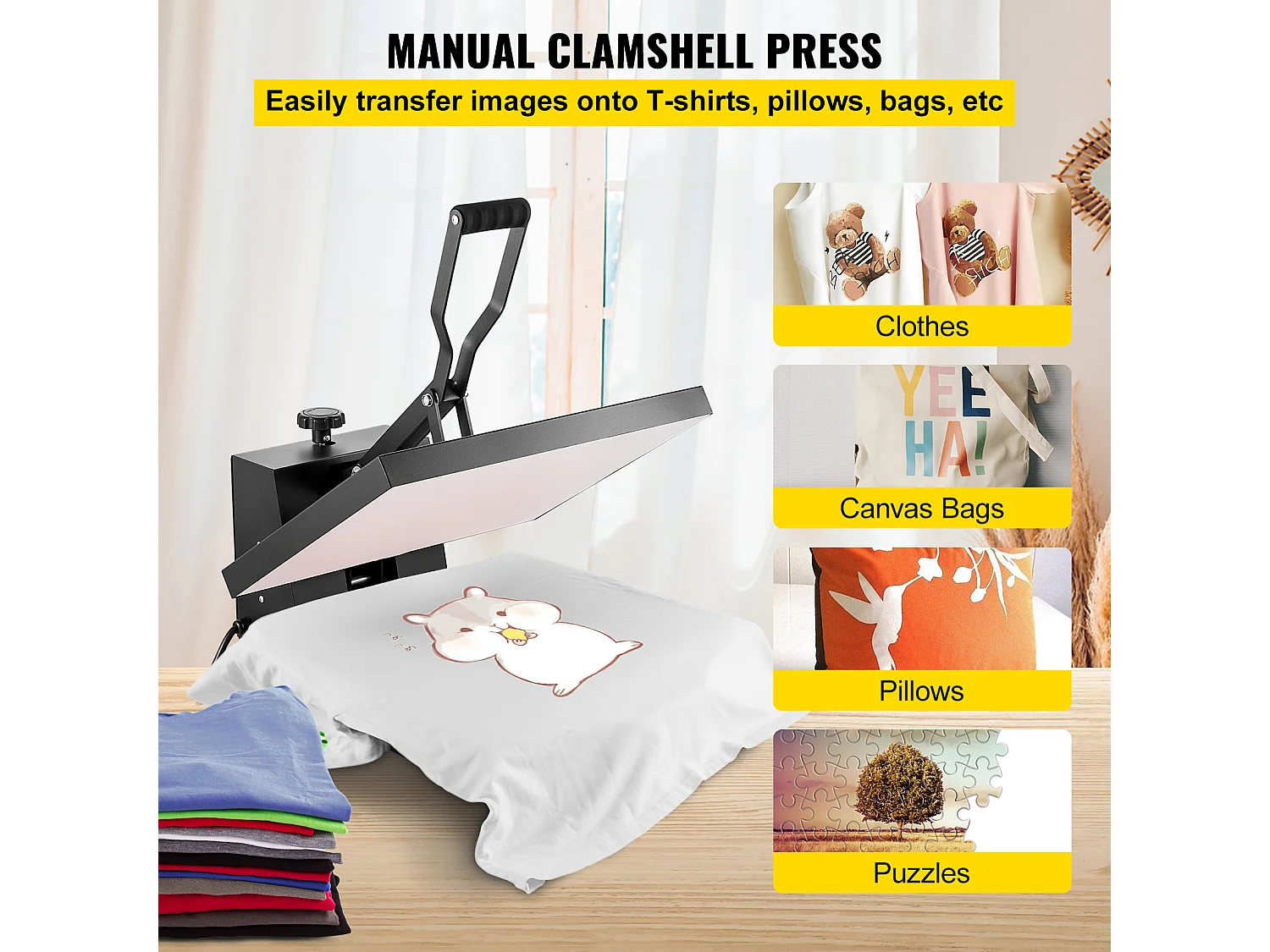 Heißpresse SucceBuy 40,64 x 50,8 cm für T-Shirt-Sublimation DIY