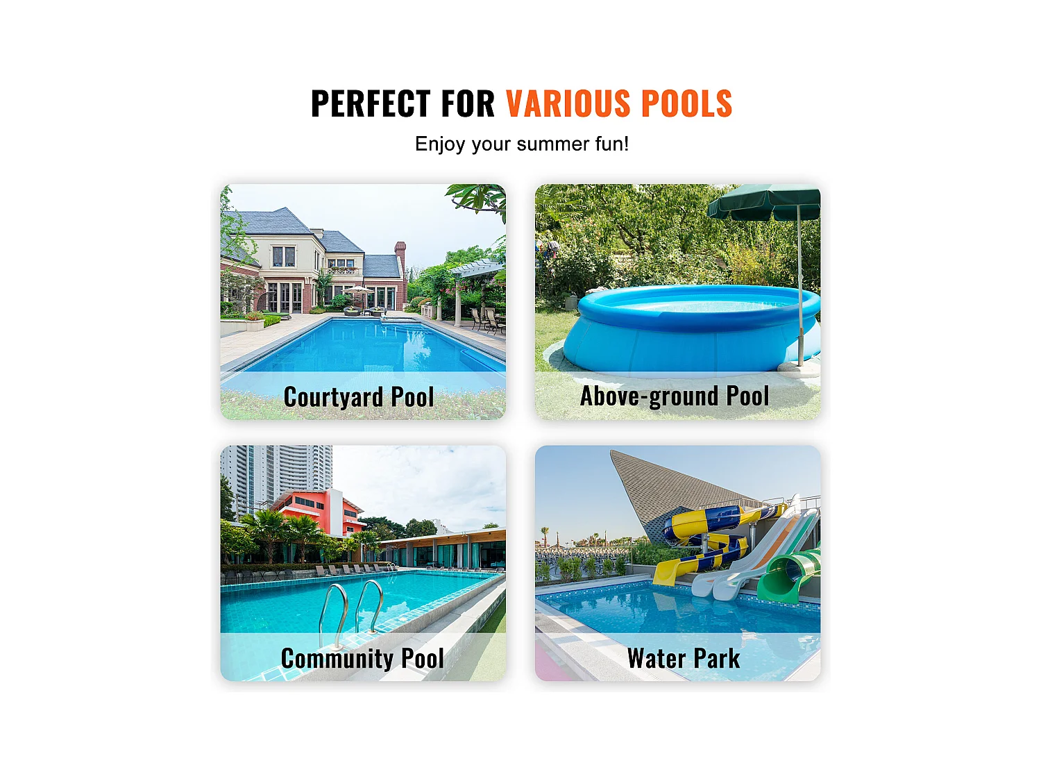 Filtre à Sable SucceBuy pour Piscines Hors Sol, Pompe 450 W, 13 000 L/H, Vanne 6 Voies