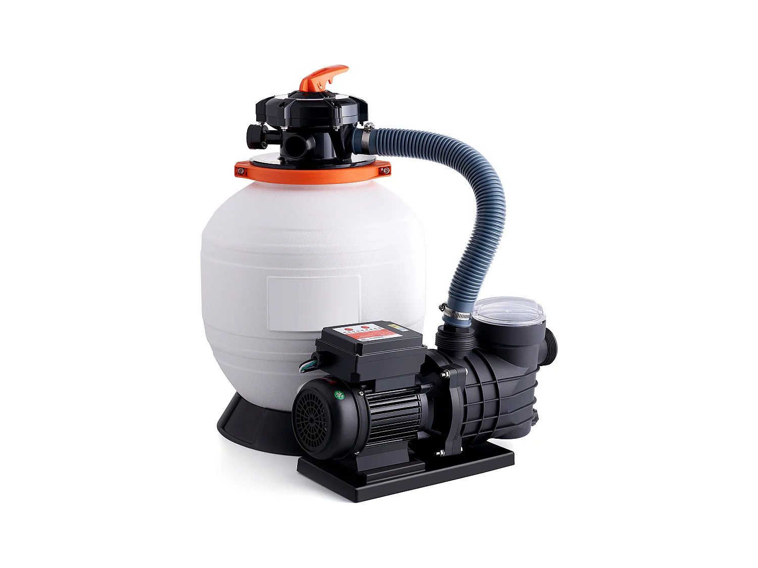 Filtre à Sable SucceBuy pour Piscines Hors Sol, Pompe 450 W, 13 000 L/H, Vanne 6 Voies