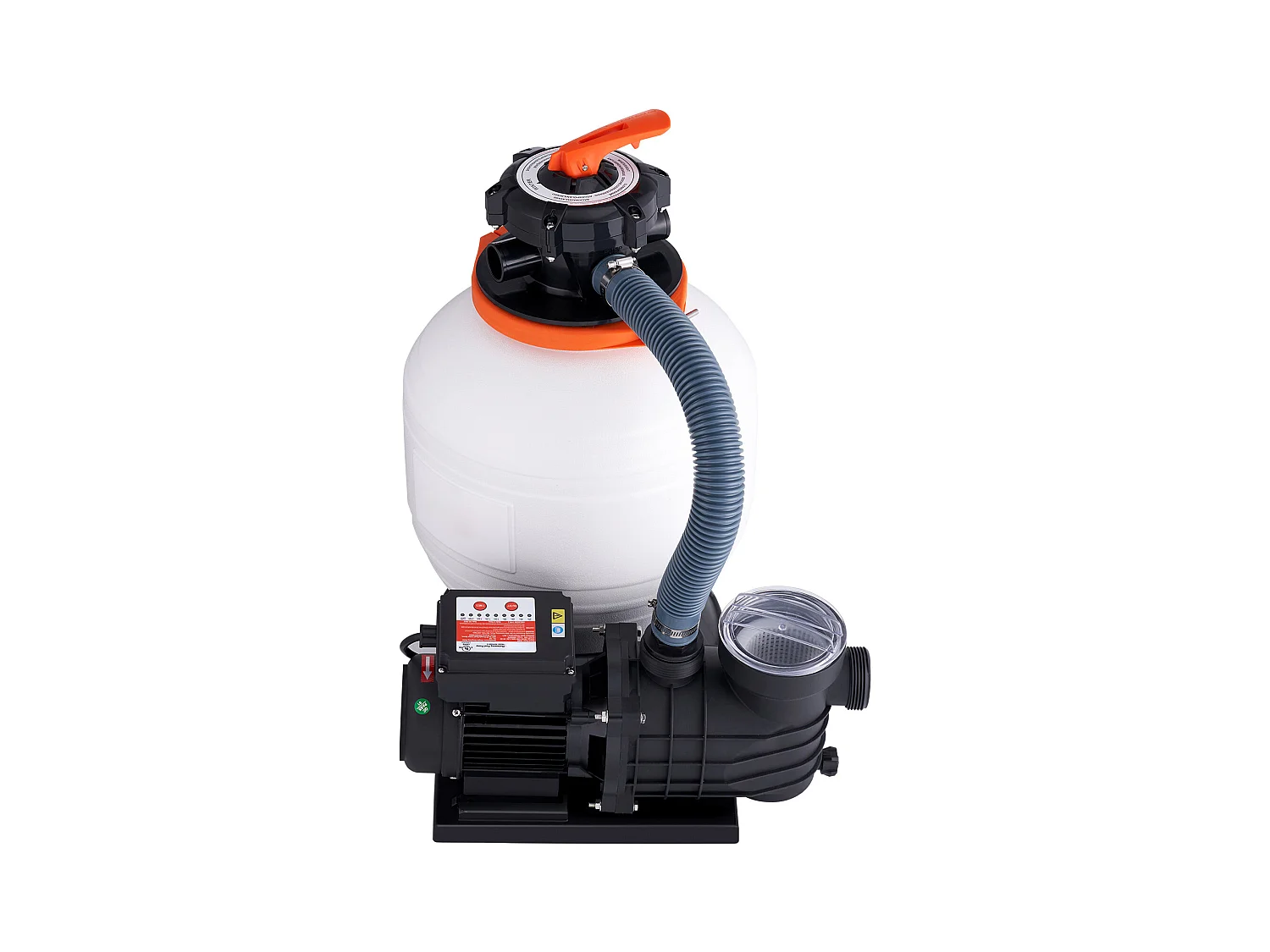 Filtre à Sable SucceBuy pour Piscines Hors Sol, Pompe 450 W, 13 000 L/H, Vanne 6 Voies