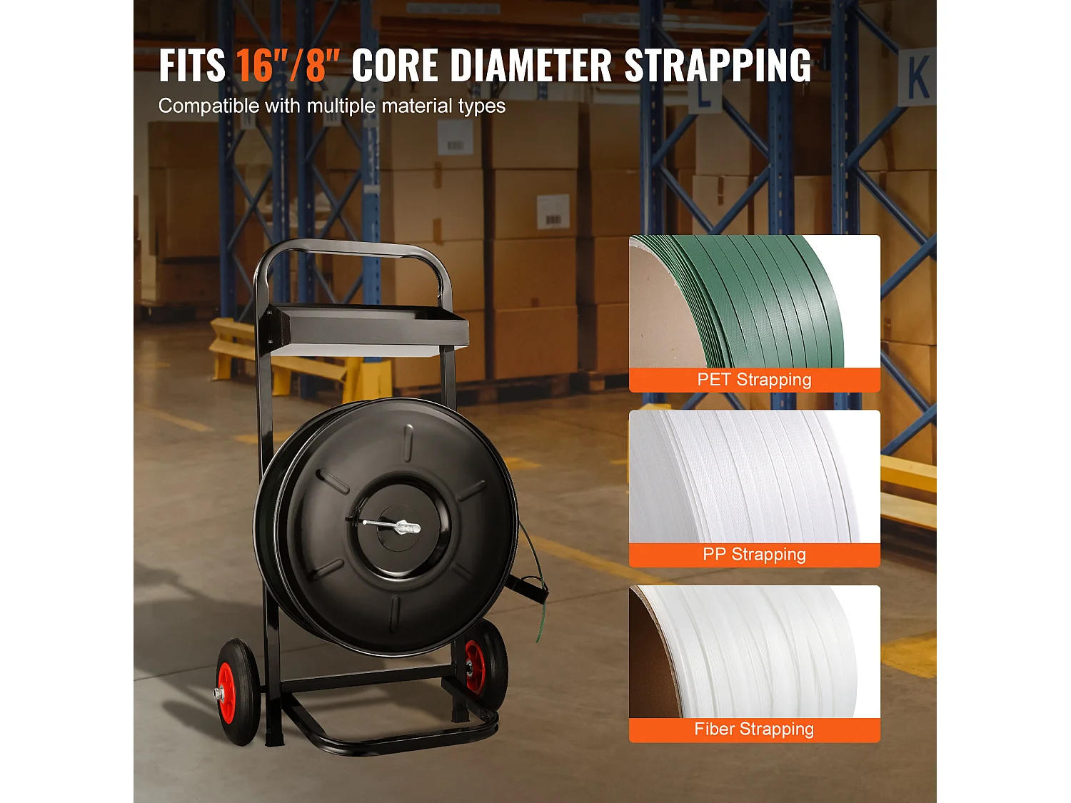 Herramientas de Atadura SucceBuy Banding, Núcleo de 20,32 cm, Distribuidor Robusto PET/PP/Fibra, Azul