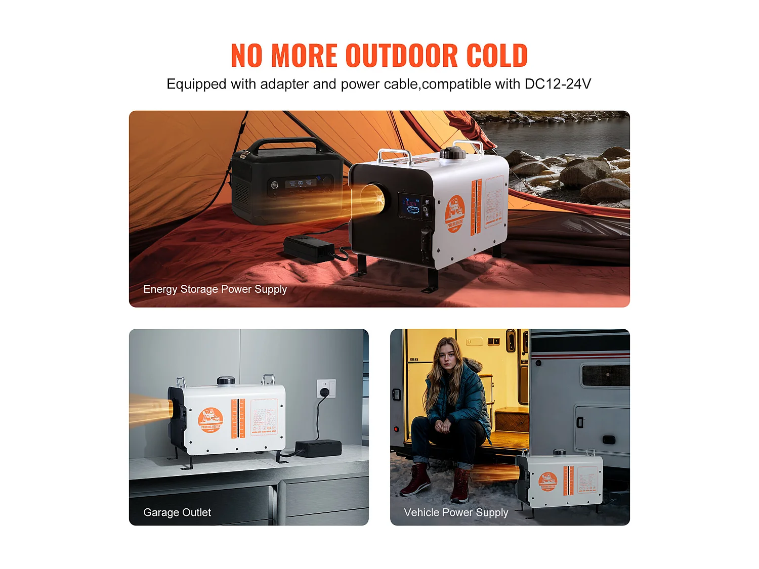 Riscaldatore d'Aria Diesel SucceBuy 8KW 12V/24V Bluetooth APP, Telecomando per Esterni