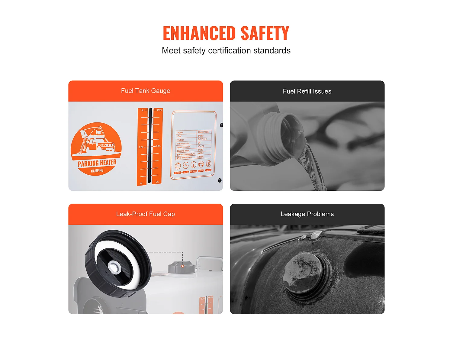 Riscaldatore d'Aria Diesel SucceBuy 8KW 12V/24V Bluetooth APP, Telecomando per Esterni