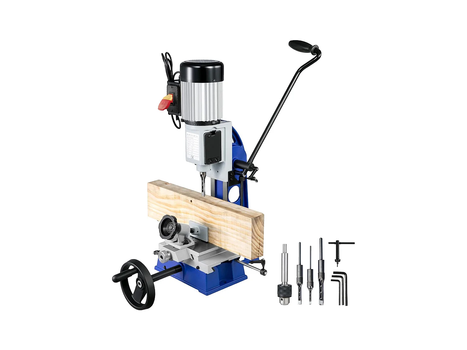 Mortaiseuse SucceBuy avec Établi Mobile pour le Travail du Bois, 1/2 CV, 1400 tr/min