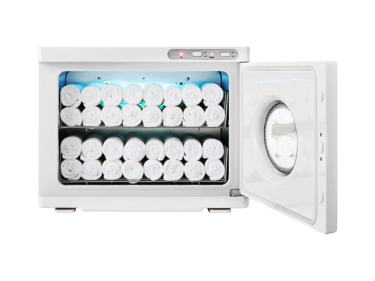 Sèche Serviettes SucceBuy Chauffant 23 L Avec 2 Supports en Acier Inoxydable, Contenir 50 à 60 Serviettes