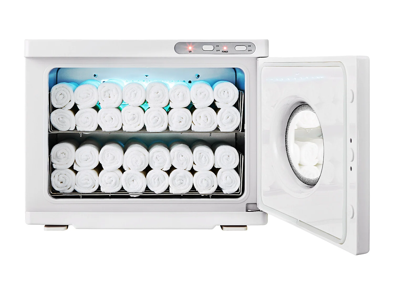 Sèche Serviettes SucceBuy Chauffant 23 L Avec 2 Supports en Acier Inoxydable, Contenir 50 à 60 Serviettes