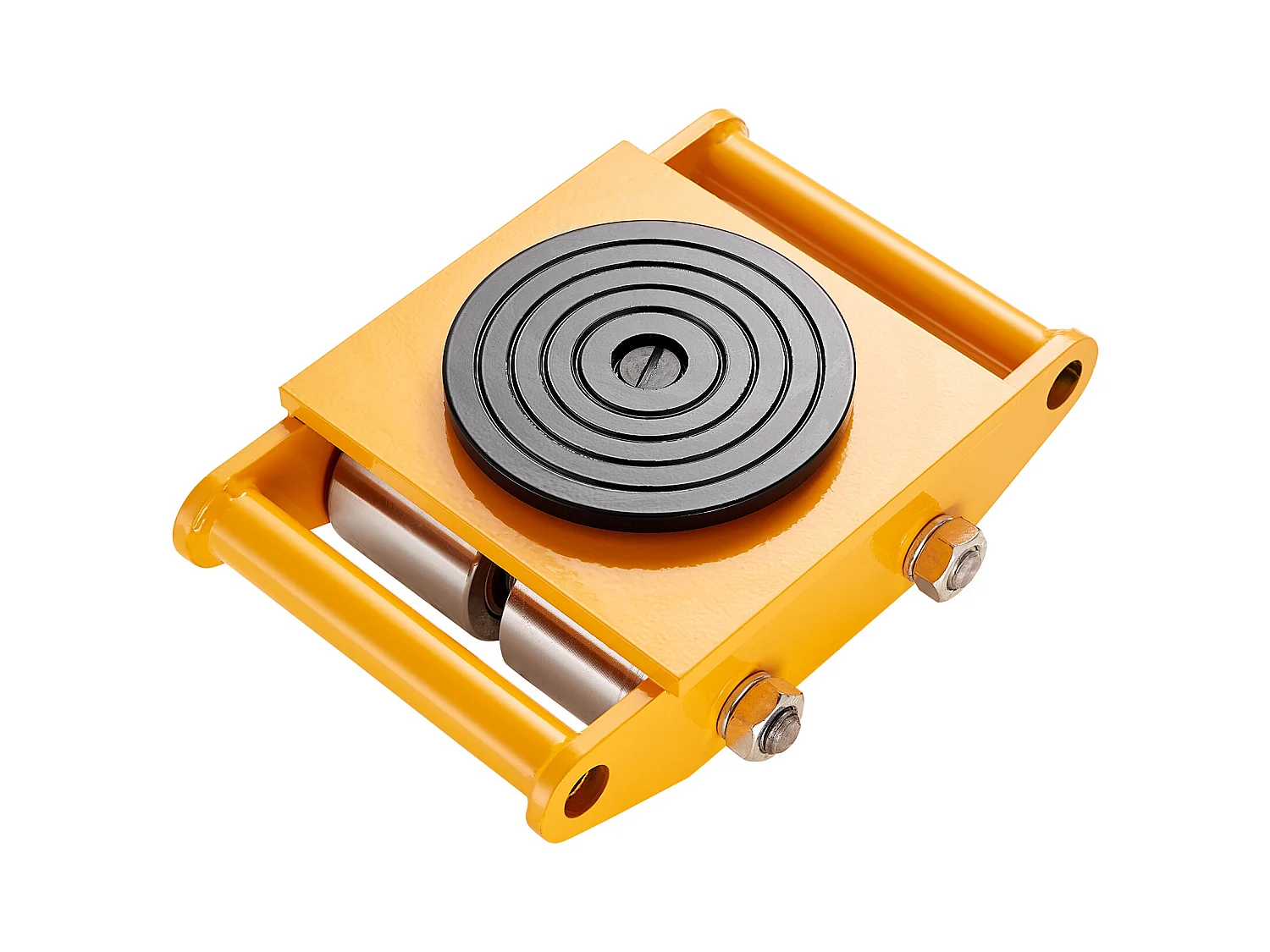 Ensemble de Transport, SucceBuy Lot de 4 Chariots à Roulettes pour Machines, Capacité de 12 Tonnes, Roues en Acier au Carbone pour le Déplacement Industriel