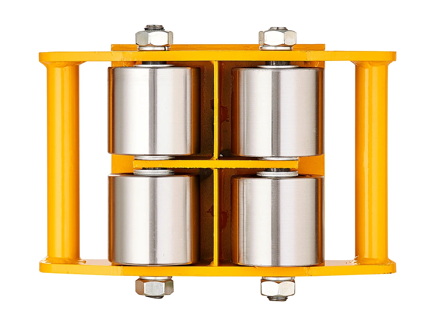 Ensemble de Transport, SucceBuy Lot de 4 Chariots à Roulettes pour Machines, Capacité de 12 Tonnes, Roues en Acier au Carbone pour le Déplacement Industriel