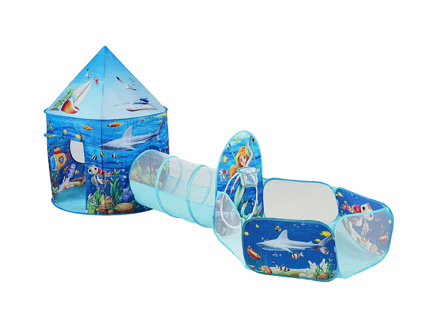 Tentes de Jeu et Tunnels SucceBuy pour Enfants, Cadeau pour Tout-Petits Garçons et Filles, Bleu Océan