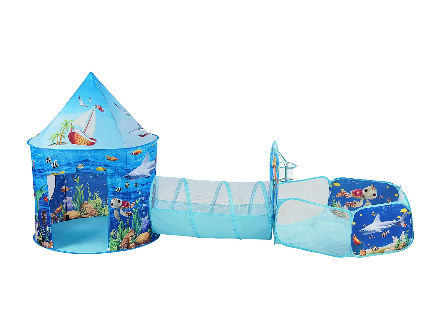 Tentes de Jeu et Tunnels SucceBuy pour Enfants, Cadeau pour Tout-Petits Garçons et Filles, Bleu Océan