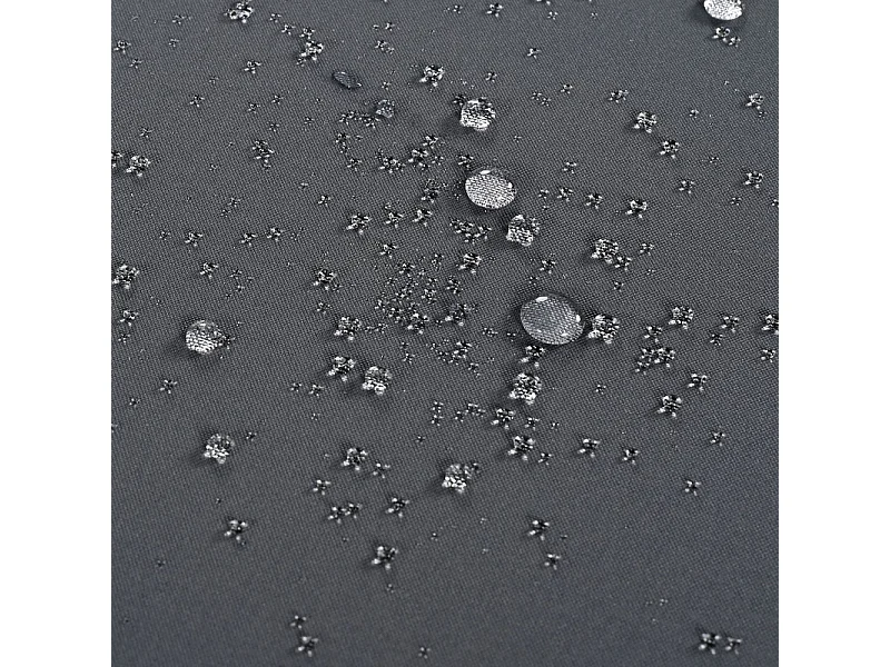 Jardim em madeira de acácia: Sofá de canto + mesa de centro - com almofadas cinzas