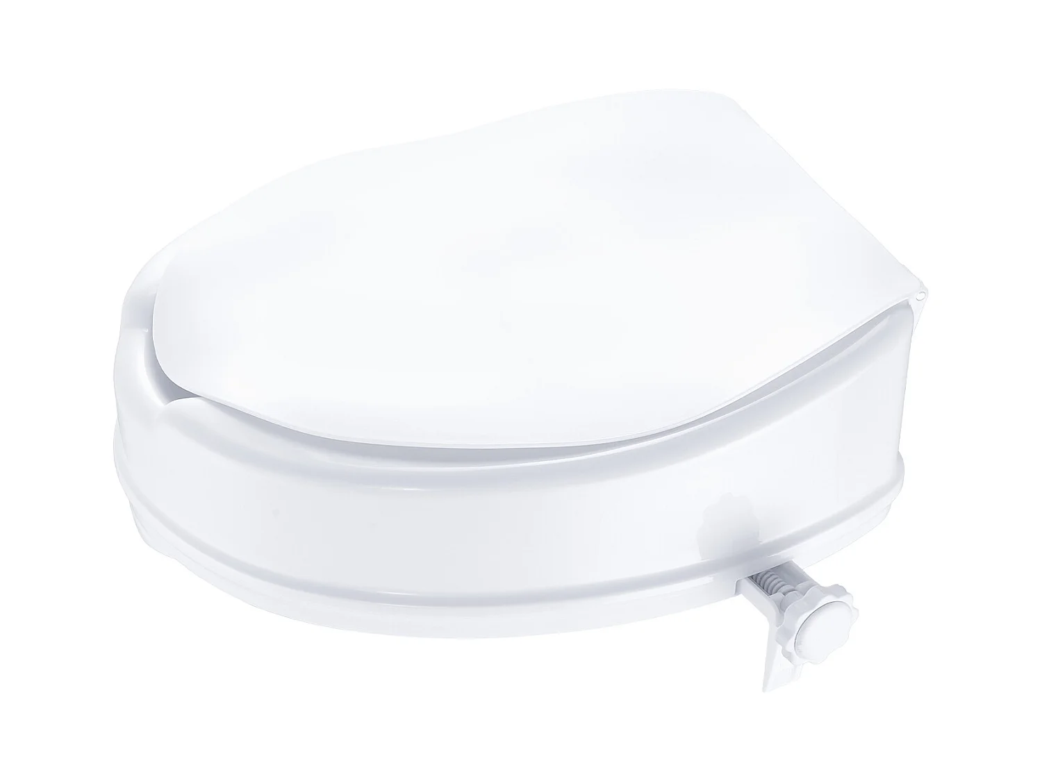 Abatente WC SucceBuy Assento de Toalete Elevado de 10.16CM, Capacidade de 136KG, Elevador de Toalete Universal, Branco