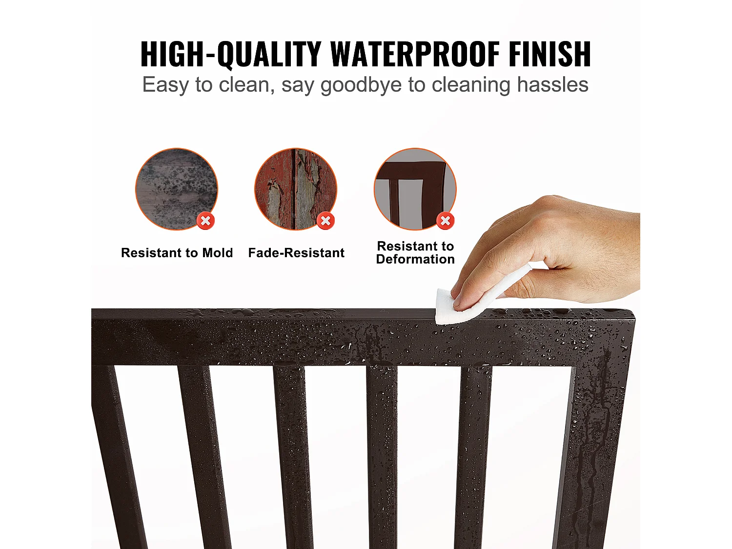 Cancelletto per Cani SucceBuy,61 x 152cm,Autoportante Pieghevole, Barriera per Animali Domestici, Marrone