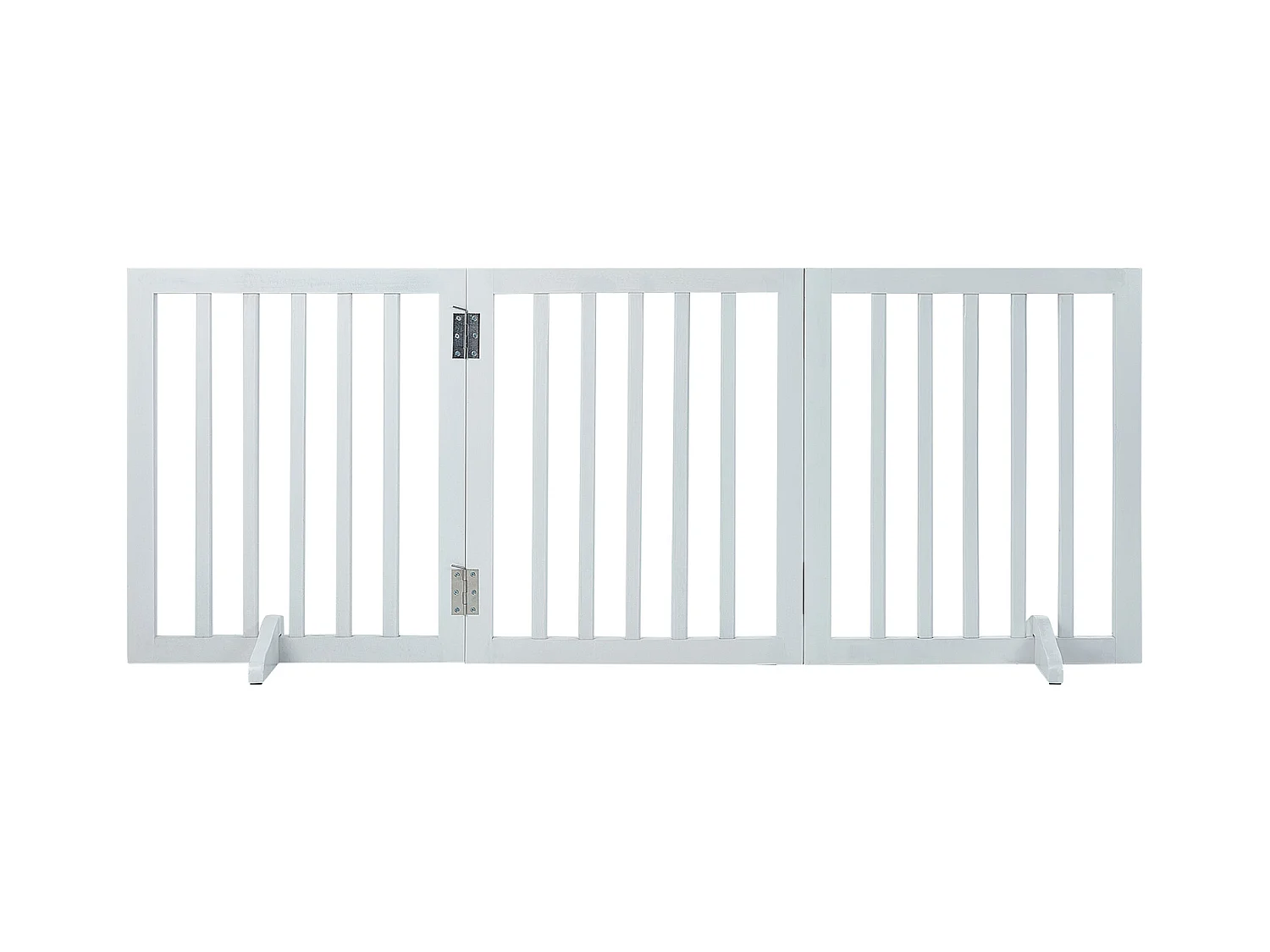 Puerta Plegable para Perros SucceBuy 61 x 152cm, Barrera para Mascotas,  para Pasillos Anchos y Estrechos, Uso en Interiores, Blanco