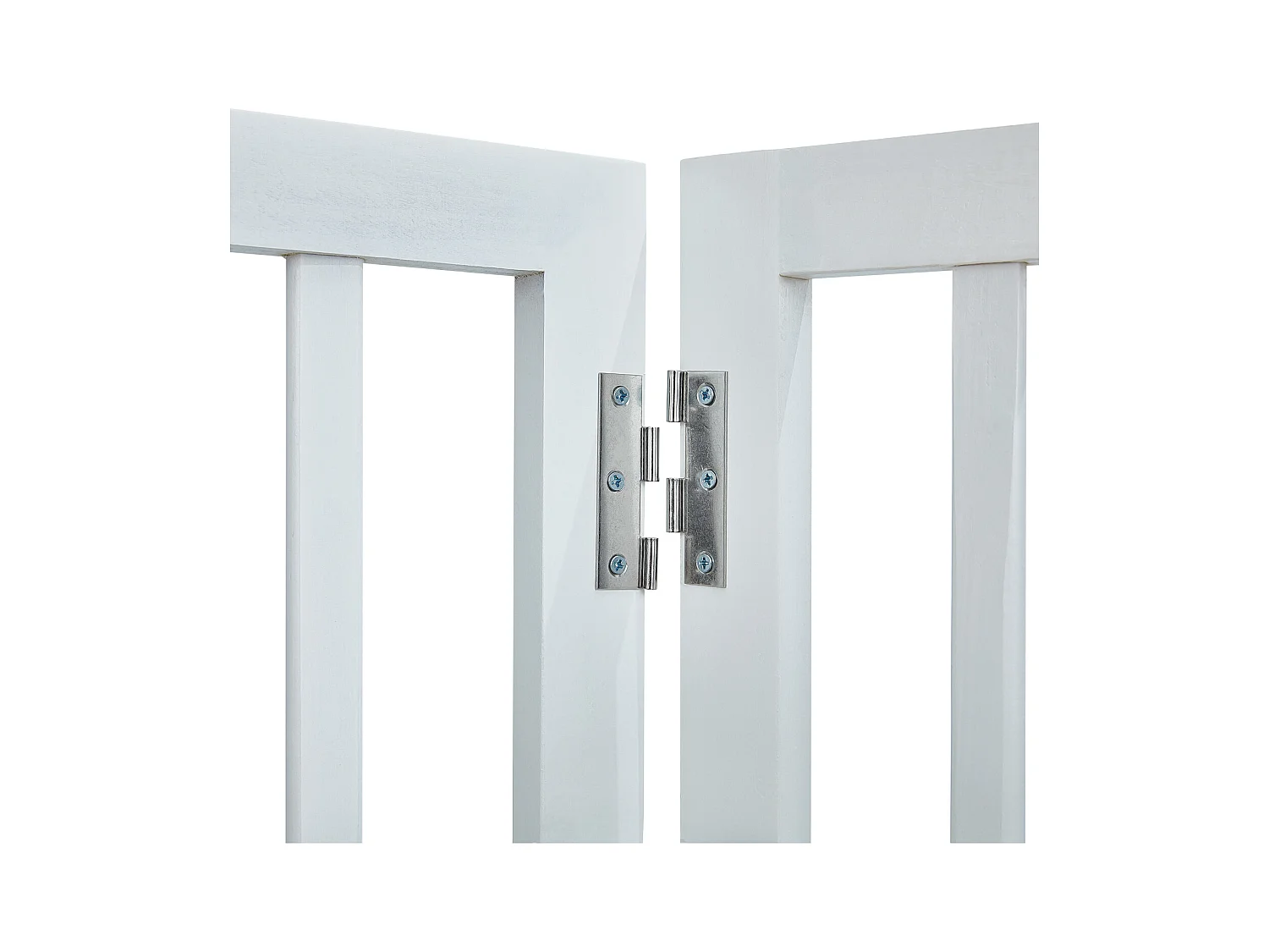 Puerta Plegable para Perros SucceBuy 61 x 152cm, Barrera para Mascotas,  para Pasillos Anchos y Estrechos, Uso en Interiores, Blanco