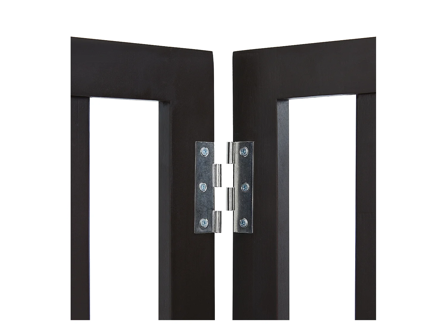 Barrière pour Chien Pliable SucceBuy，61 x 204cm, Autoportante, pour Passages Larges et Étroits, Utilisation Intérieure,  Marron