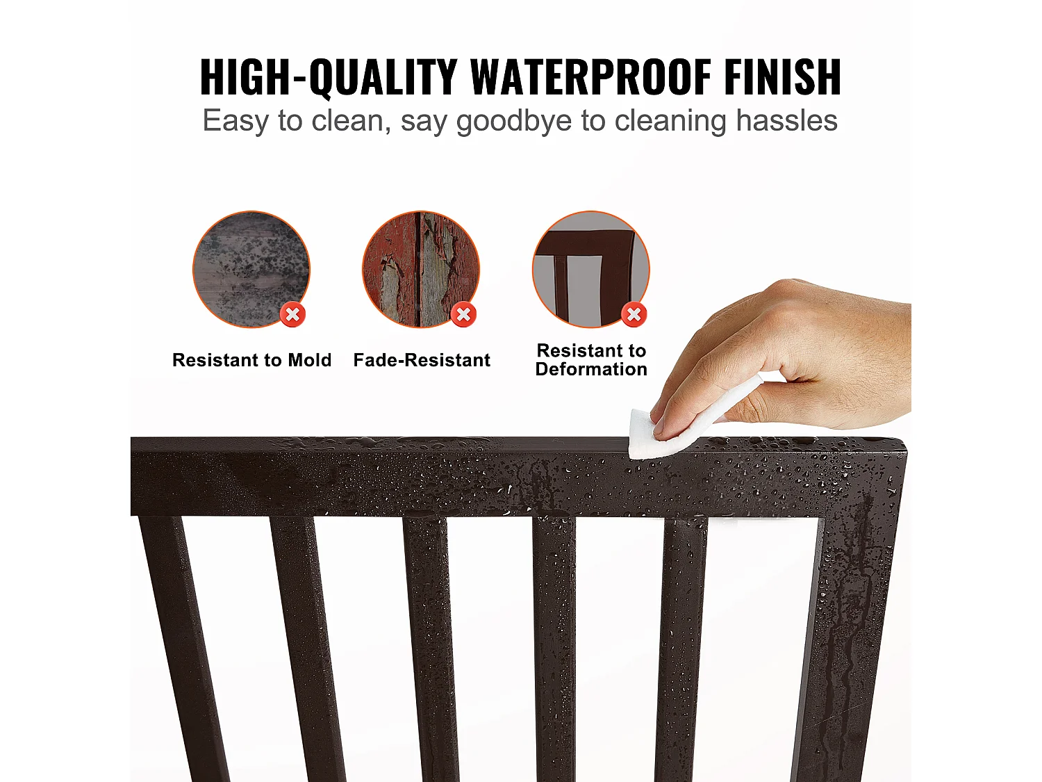 Barrière pour Chien Pliable SucceBuy，61 x 204cm, Autoportante, pour Passages Larges et Étroits, Utilisation Intérieure,  Marron