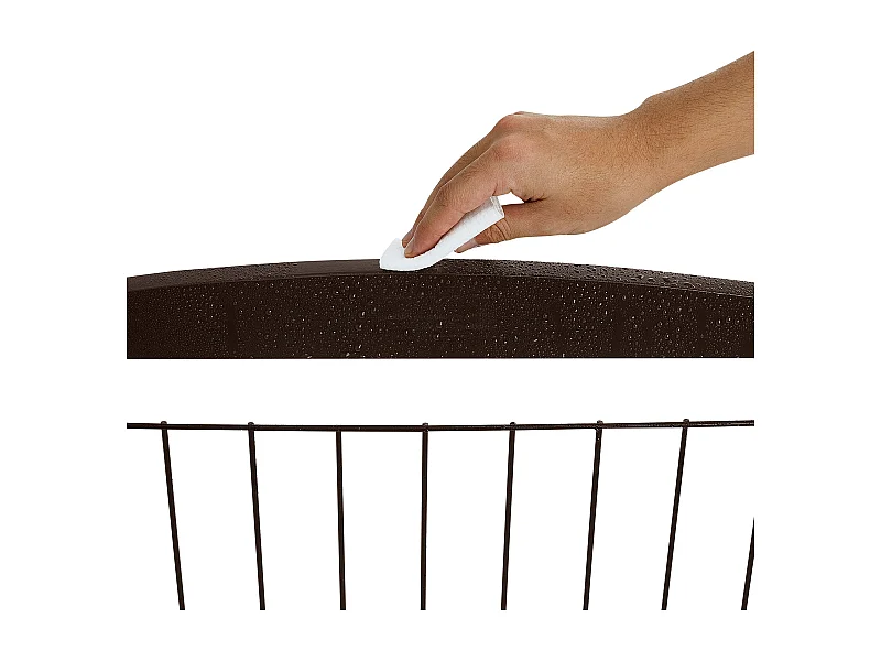 Opvouwbare Hondenomheining SucceBuy，81 x 245cm, Vrijstaand, Bruin