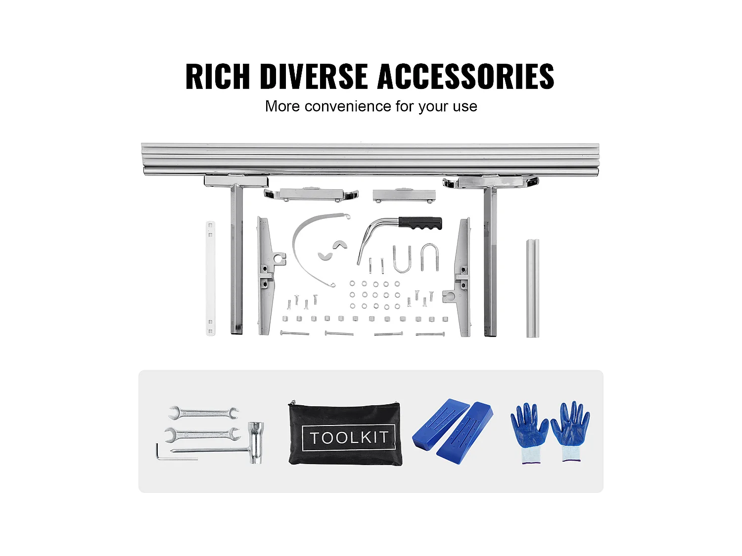 Scie à Chaîne Portative SucceBuy, Guide-Chaîne de 36-122 cm, Épaisseur de Coupe de 0.5-30cm