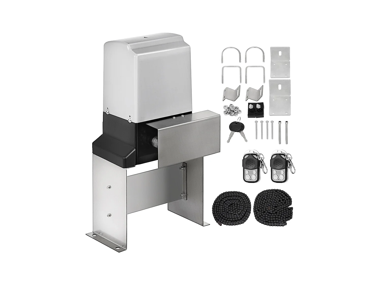 Ouvre-Portail Coulissant Automatique SucceBuy 1400 kg avec Télécommandes