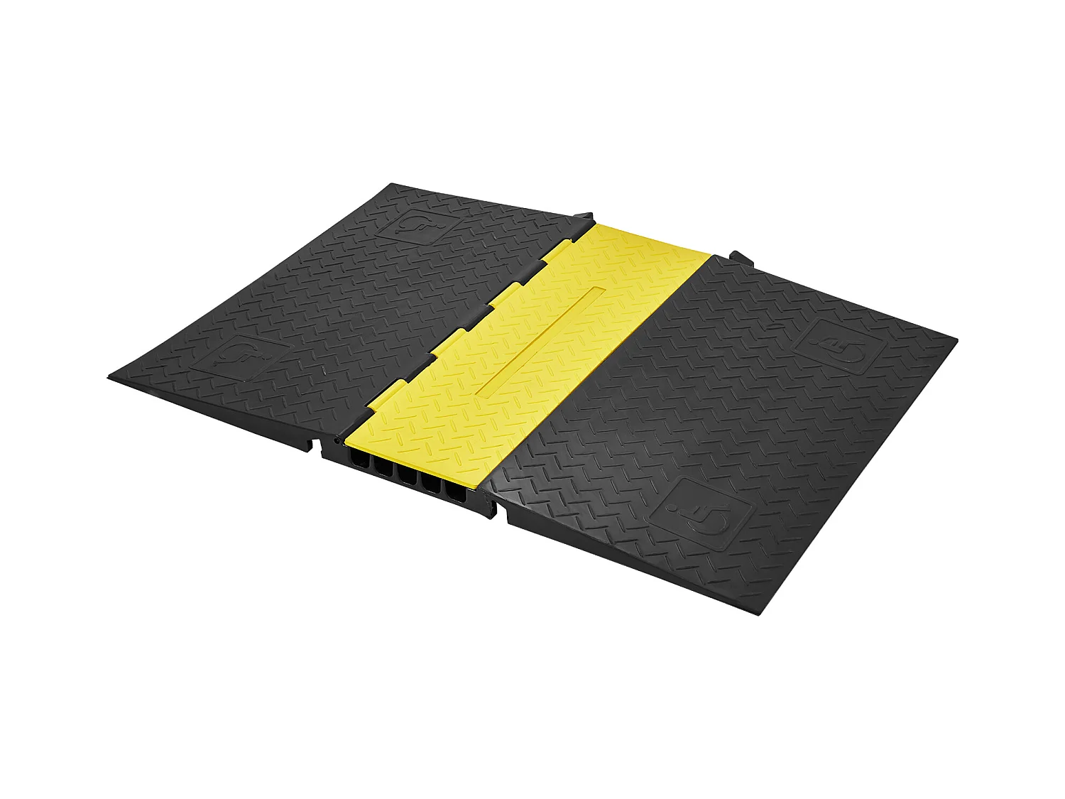 Rampa Ochronna Kabeli z 5 Kanałami SucceBuy, Pojemność Obciążenia 9979 kg, Ukrywacz Kabeli