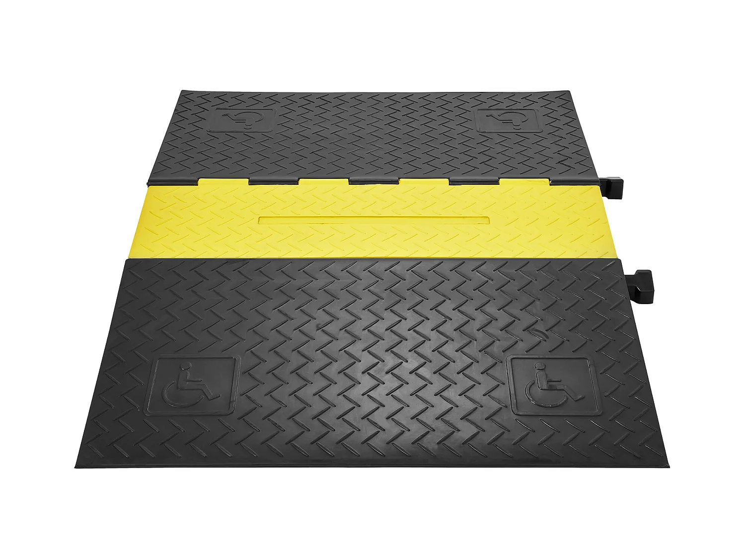 Rampa Ochronna Kabeli z 5 Kanałami SucceBuy, Pojemność Obciążenia 9979 kg, Ukrywacz Kabeli