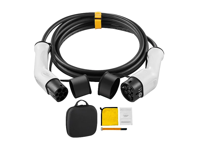 Oplaadkabel, SucceBuy Type 2 EV-oplaadkabel, 16A, 50 CM, 3,6 KW, TPU, Kabel voor Elektrische Voertuigen