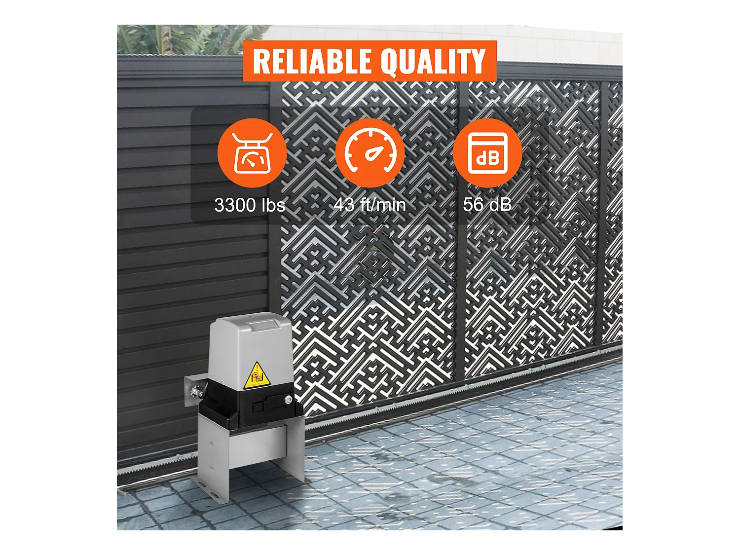 Ouvre-Portes Coulissant Automatique SucceBuy 1497kg avec Capteur Infrarouge pour Allée