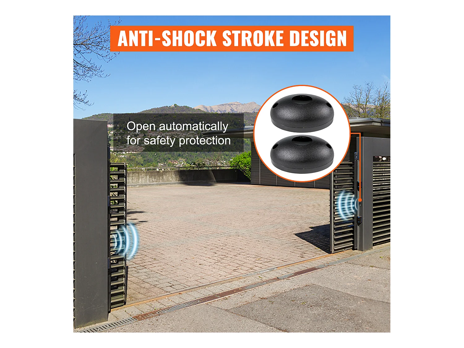 Ouvre-Portes Coulissant Automatique SucceBuy 1497kg avec Capteur Infrarouge pour Allée